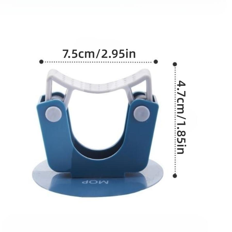 

1PC No-Punch Mop Broom Holder, Mop Broom Organiser Wall Mounted Heavy Duty Hooks for Bathroom, Kitchen, Office синий
