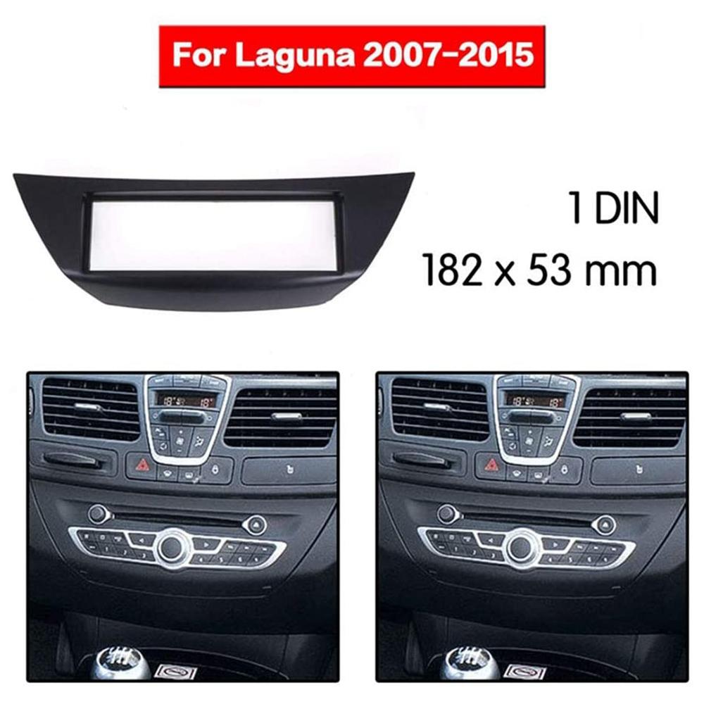 Панель для 1DIN автомагнитолы для Renault Laguna III 2007 DVD Стерео CD Панель Комплект для приборной панели Черный чёрный