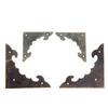 16Pcs Vintage Metal Flat Corner Protectors Decorative Furniture Guard Edge Cover w/Nails for Jewelry Box Case Gift Box 40mm/58mm