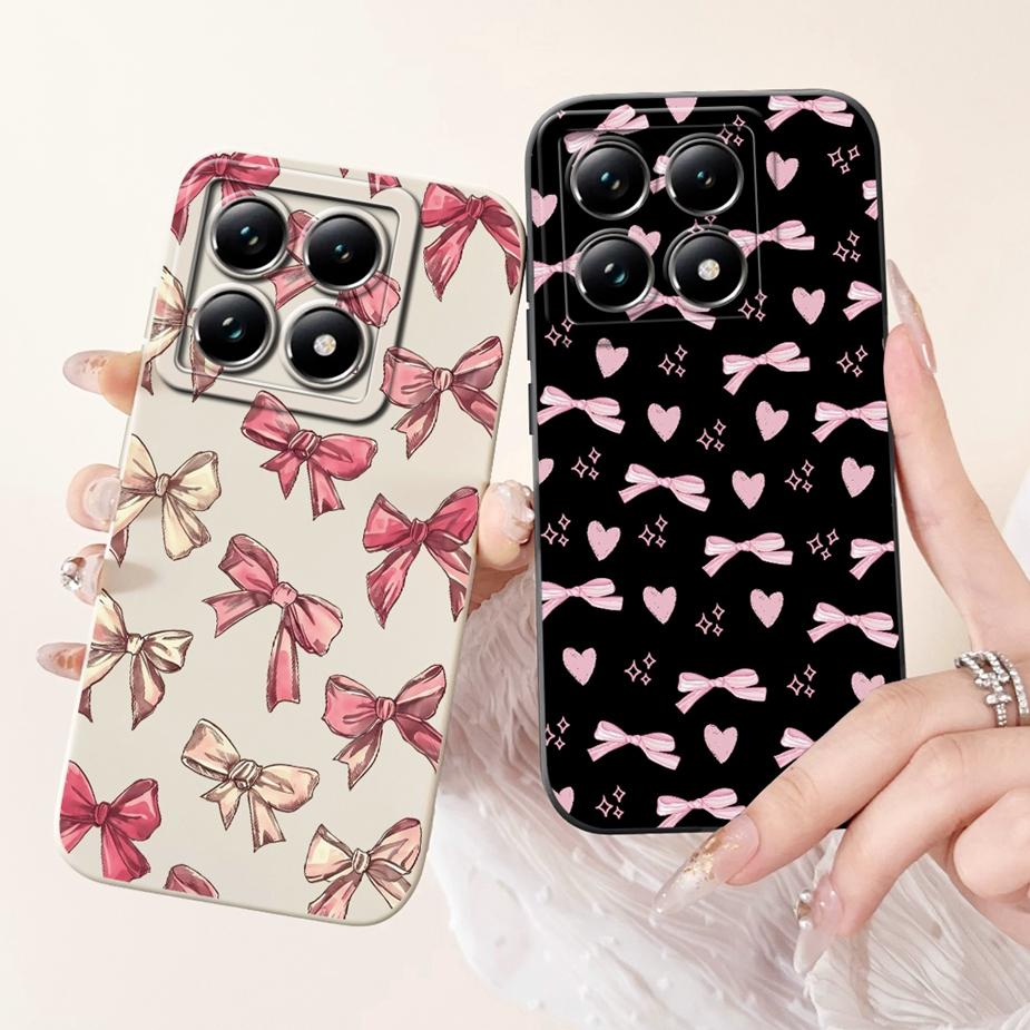 For Xiaomi 14T Pro 5G Case Luxury Flowers Candy Painted Cover Soft Silicone Case For Xiaomi Mi 14T Pro 14TPro 5G Back Cover Bags