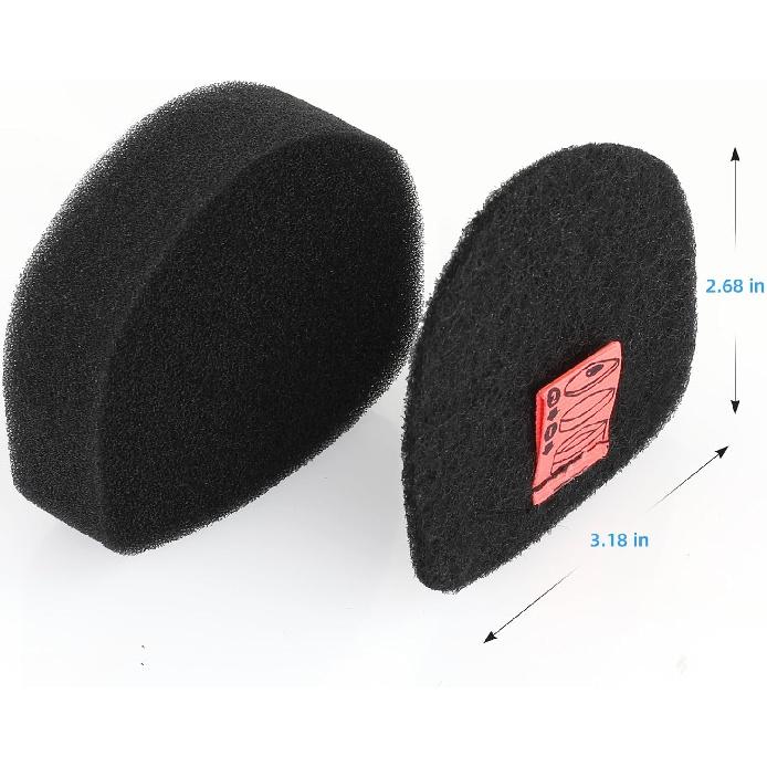 6 Pack Replacement Filters Compatible with Shark CH951 UltraCyclone Pet Pro Plus Cordless Handheld Vacuum - Foam Felt Filter Set for Shark CH901