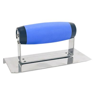 Concrete Hand Edger Or Groover Stainless Steel Concrete Tools with Soft Grip Plaster Stucco Cement Finishing Tool Pool Trowel