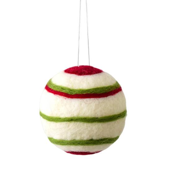 Wool Ball Christmas Ornament Handmade Felt Balls Christmas Tree Hanging Ornaments for Vintage Xmas Holiday Farmhouse Party Decor