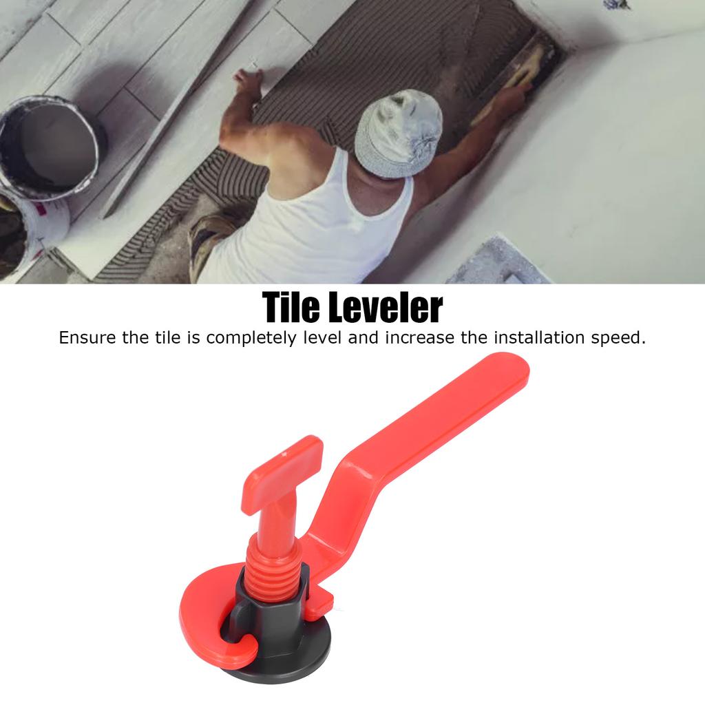 50Pcs Tile Leveling System Leveler Kit Floor Spacer Tool Set with Wrench for Home