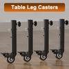 Support Casters Adjustable Support Casters With Brakes And 360° Swivel Design For Furniture 30*16*6cm Storage Rack Base