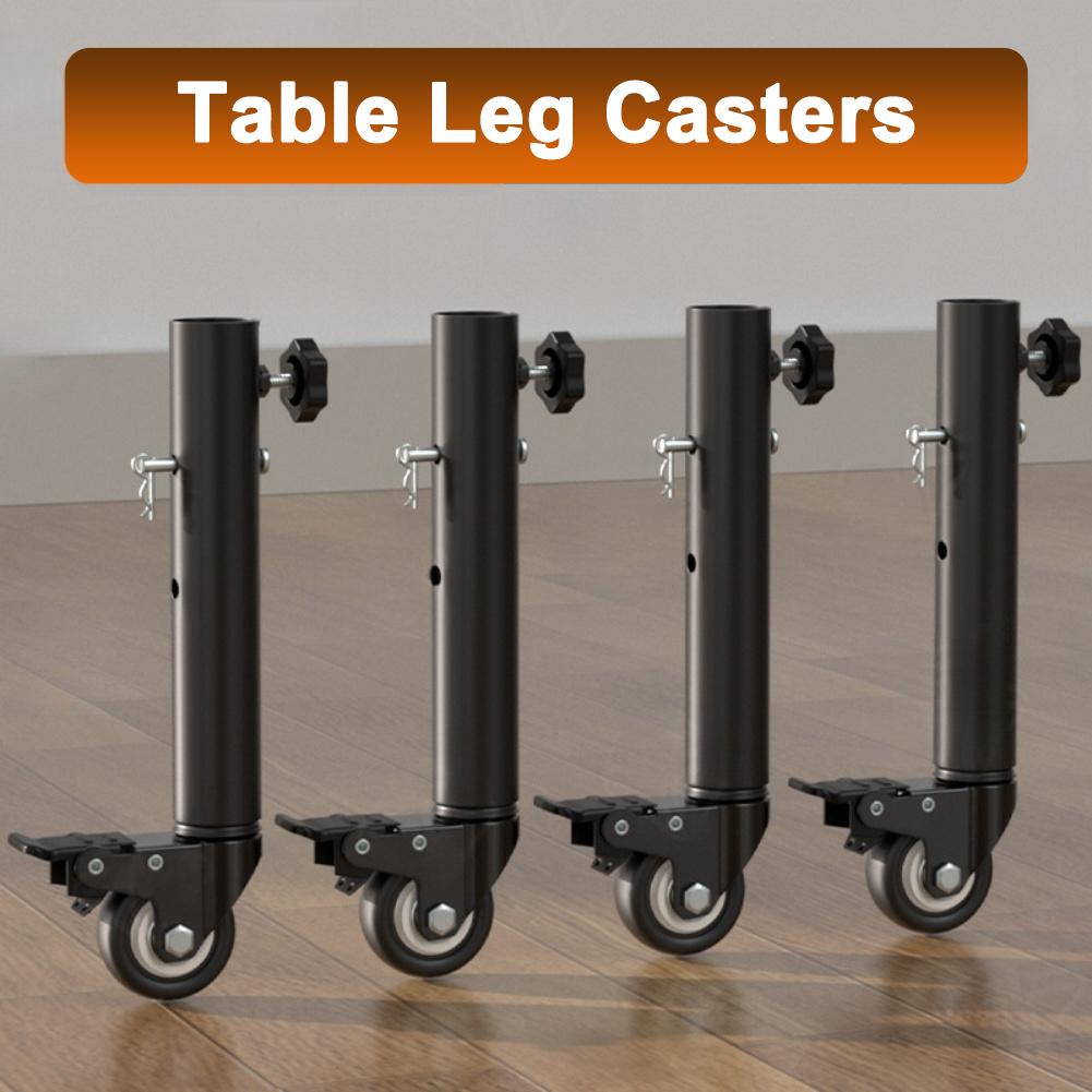 Support Casters Adjustable Support Casters With Brakes And 360° Swivel Design For Furniture 30*16*6cm Storage Rack Base