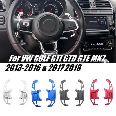 1 Coppia Volante per Auto Paddle Shift Estendi Estensione Cambio in Alluminio per VW GOLF GTI R GTD GTE MK7 7 POLO GTI Scirocco 2014-2019