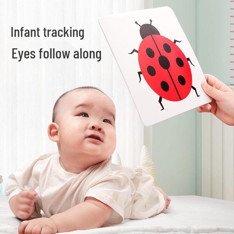 Infant Visual Stimulation Black & White Cards: Newborn Early Education 0-3 Months