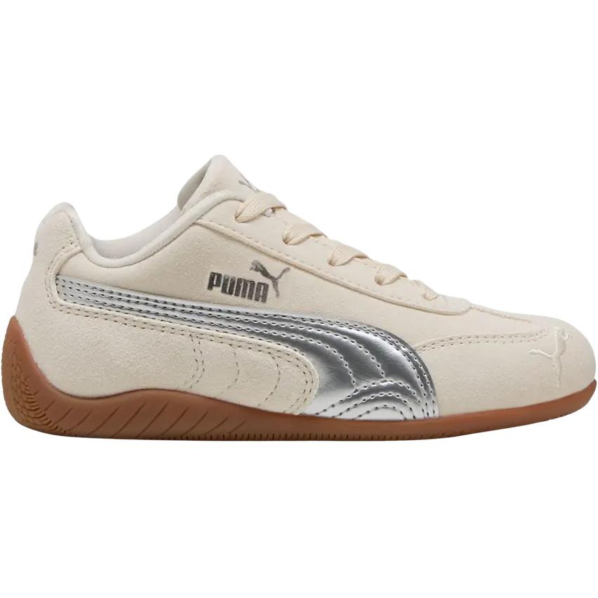 Puma Speedcat Little Kid Metallic Pack - Alpine Snow Silver Kids Sneakers Cream 404114-01