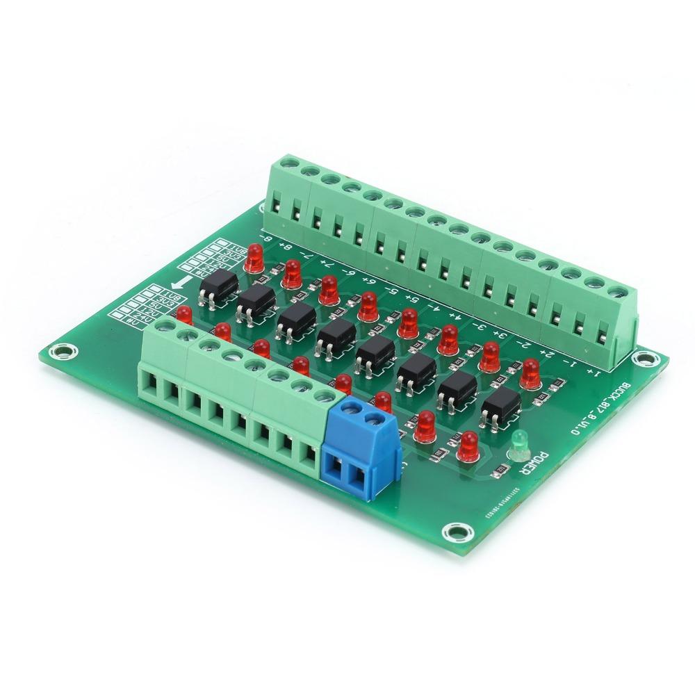 DST-1R8P-N Optical Isolation Module 8 Channel 20KHZ Relay Module 12V to 3.3V Level Voltage Conversion Board Industrial Control