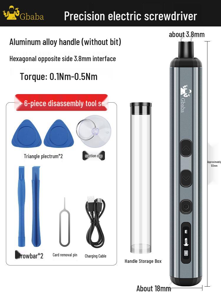 Multifunctional Electric Screwdriver Set with Bits