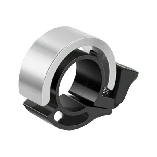 Bicycle Handlebar Bell Crisp Loud Sound Lightweight Universal Road Mountain Bike S серебряный