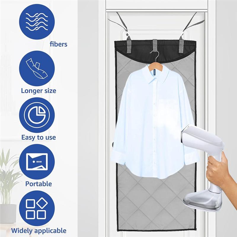 

ABNO-Heat-Resistant Vertical Hanging Clothes Steamer Pad, 45 X 19 Inch Over The Door Steam Pad