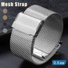 0,6 mm Siatka Pasek Milanese Loop 18 mm 20 mm 22 mm Uniwersalny Stal Nierdzewna Metalowy Pasek do Zegarka dla Kobiet Mężczyzn Zamienny Pasek na Nadgarstek