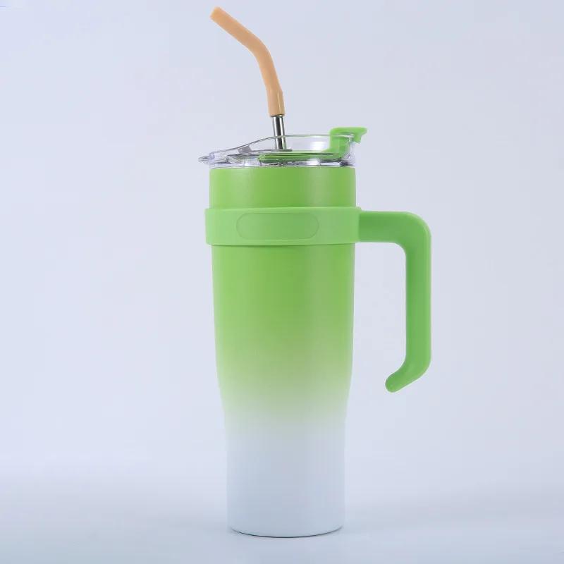 

High Capacity Stainless Steel Bottle Sippy Cup Thermo Bottle for Coffee Cup Heat Preservation 40oz Coffee Travel Mug Thermal Bar 40oz