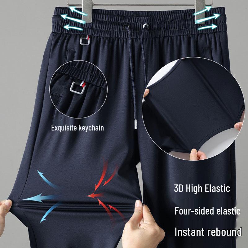 Jeanswest Men's Quick-Dry Straight-Leg Casual Pants