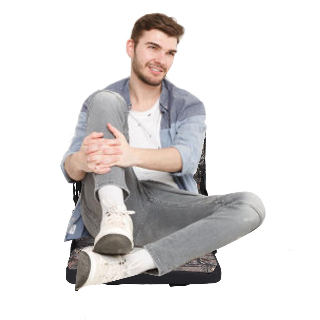 Tragbares Kissen Kiefernnadelmuster Faltbar Dick Wasserdicht Stadionkissen für Outdoor Picknick Camping Angeln