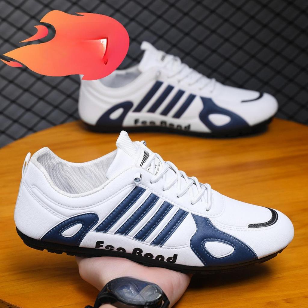 Men's Waterproof and Anti Slip Sports Running Casual Black Board Shoes Work Soft Soled Travel Trendy Shoes