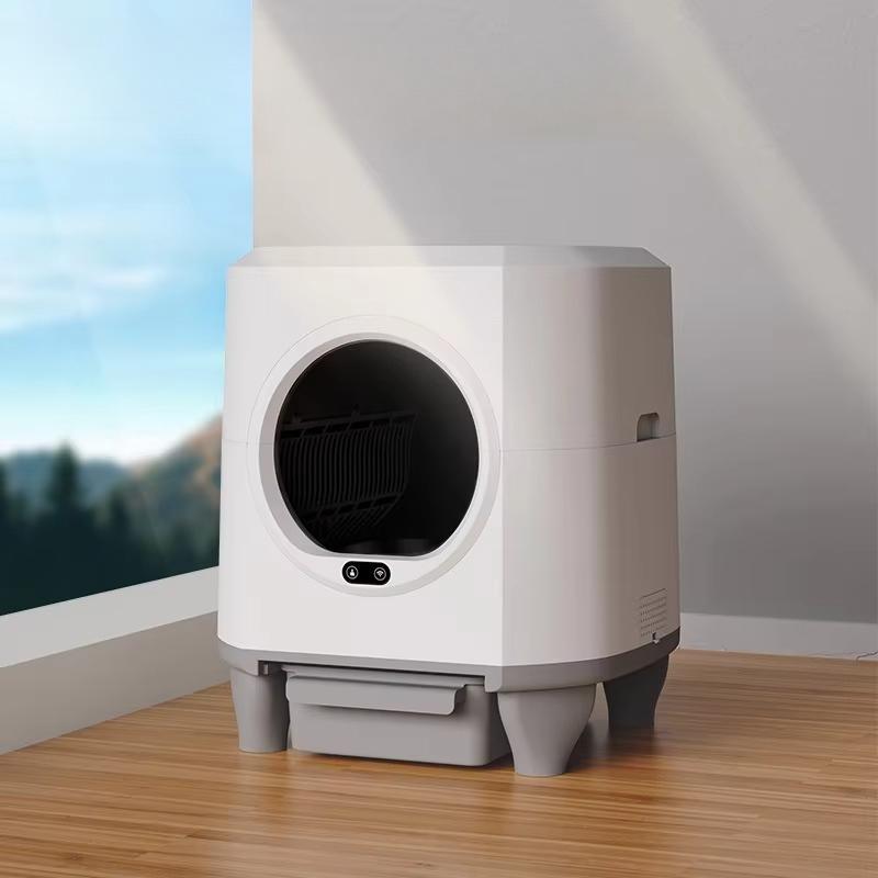 Cat Litter Box Self Cleaning Automatic Cat Litter Box Toilet Robot APP Control 80L Large Smart Cat Litter Box Self-cleaning