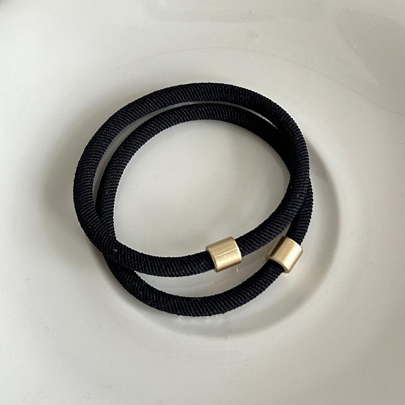 5 Stück Koreanischer Stil Vintage Leopardenmuster Haarbänder Hohe Elastizität Tägliche Basis Pferdeschwanz Gummibänder Haargummis Seile Mädchen Kopfschmuck