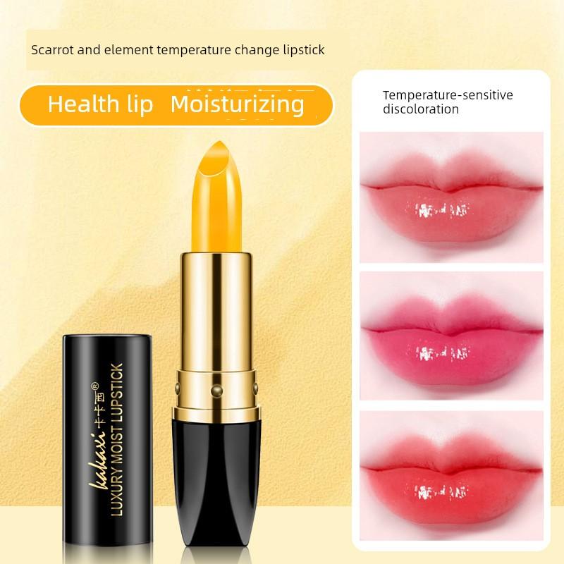 Authentic Color-Changing Carrotene Lip Balm, Long-Lasting, Non-Fading, Moisturizing, Non-Stick Lipstick