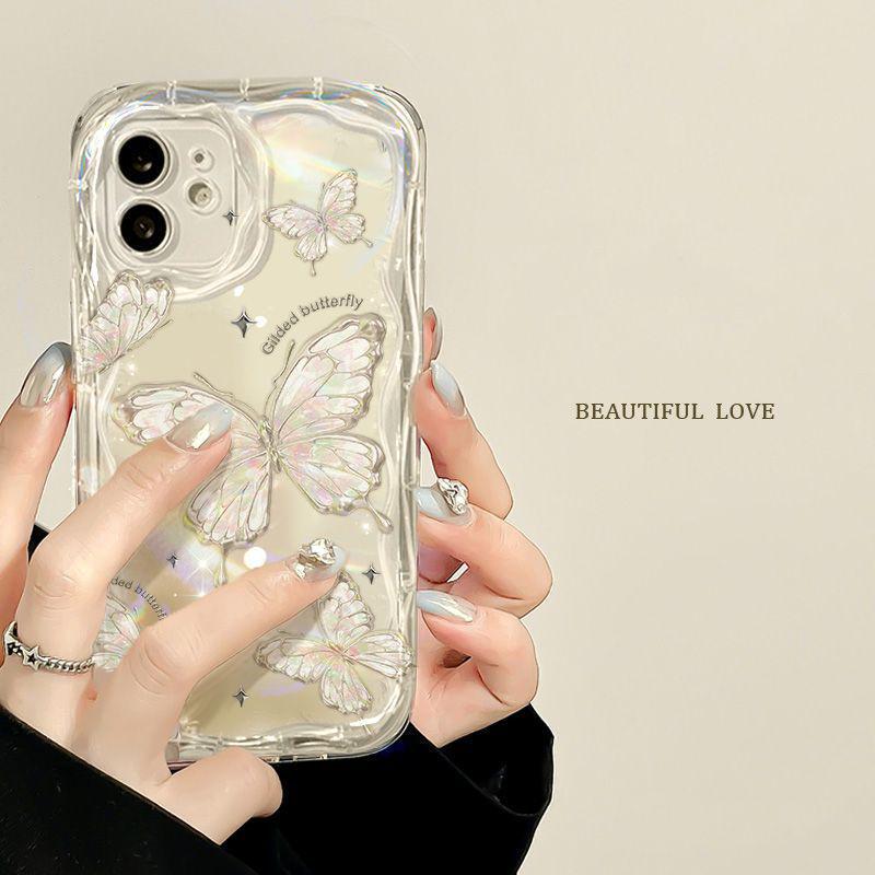 

Fluttering Butterfly Phone Case for iPhone 11-14, XS, XR, Pro, Pro Max, Simple Design for Women 13