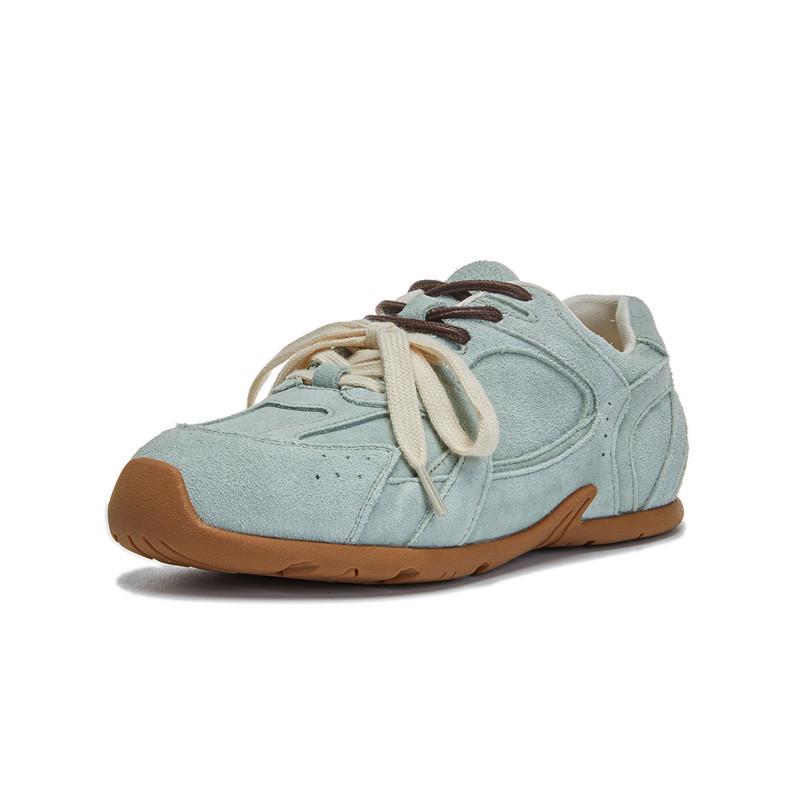 Women's 2025 Autumn Retro Wasteland Style Genuine Leather Casual Dad Sneakers
