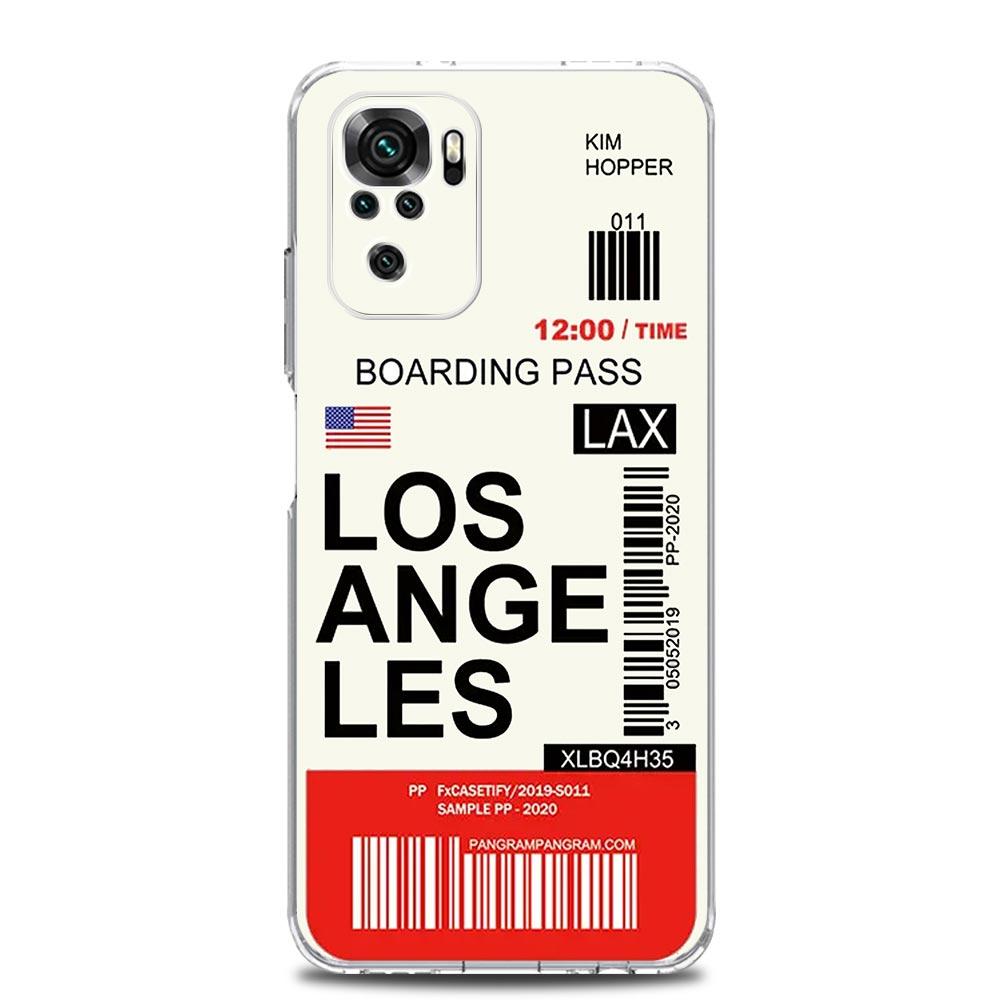 Phone Case For Xiaomi Redmi Note 15 14 13 12 4G 10 11 Pro Plus 5G 14C 13C 12C 10C World City Travel Ticket New York Label