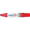 Artline 100 12mm Keilspitze Marker 6er Pack (rot)