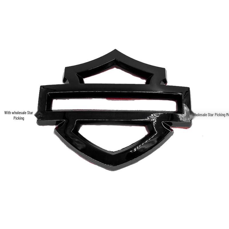 Harley Tankaufkleber: Glide CVO & Softail Metallschilde