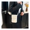 Candy Color Saddle Faux Leather Bag Sweet Small Square Phone Purse for Women CLE