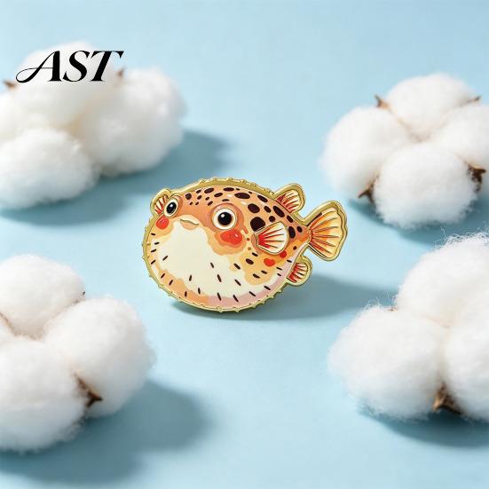 Metal Octopus Badge Cartoon Sea Animal Brooch, Dolphin Whale Seahorse Enamel Marine Brooch Pin, Hats Bags Scarves Clothes Decorative Accessory Ocean