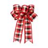 Christmas Decorations Red/Khaki Diy Bow Crafts Christmas Tree Decorations Flocking Cloth Bow Tie Charms For Christmas Atmosphere