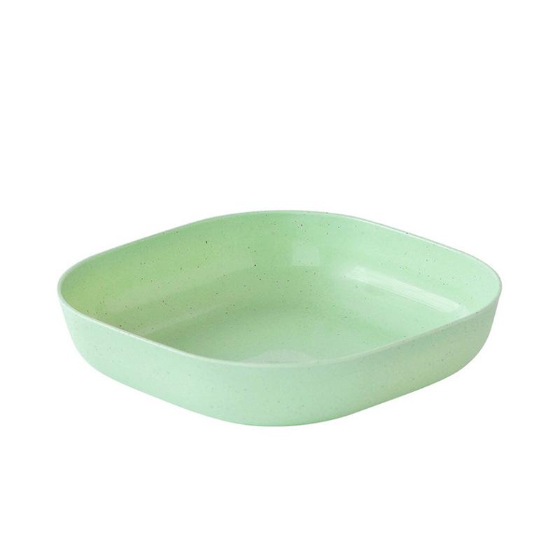 Wheat Straw Bone-spitting Plate Bone-spitting Plate Bone-spitting Square Dried Fruit Fruit Snack Plate Flavoring Plate