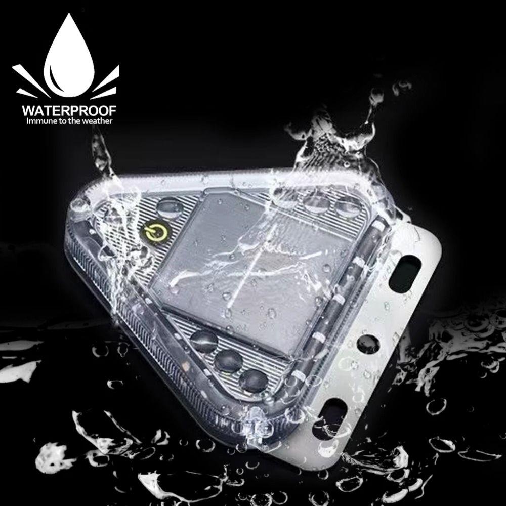 Multicolor LED LED Solar Warning Light Magnetic Base Strobe Flashing Triangle Lamp Motorcycle Use
