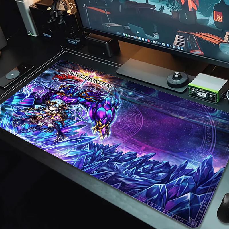 Brave Frontier Color Mouse Pad Large Gaming Table Cushion Non-slip Laptop Tablet Big Mousepad XXL Mat Mini PC Playmat With Lock edge