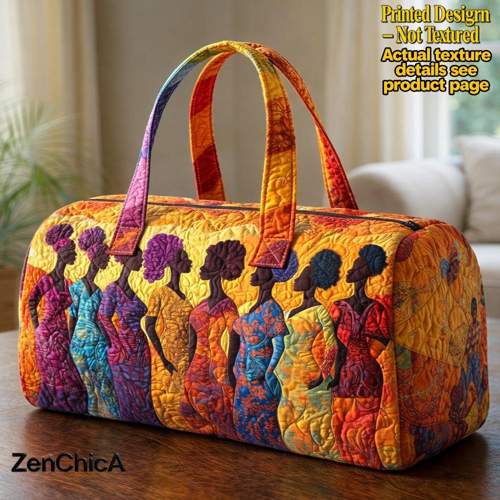 3D Independent Station Bus Series Women's Travel Yoga Handbag with Fashion Print
