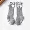 Girls Big Bow Knee High Long Soft New Kids Socks Toddlers Cotton Lace Baby Socks Kids Kniekousen Meisje Dropshipping Girls Socks