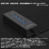 Audiophile USB3 Hub No Power No Driver Long Cable for Flexible and Data Management with (USB3.2 Gen1) 4-Port Black, Bus-Powered, Supply, Required,
