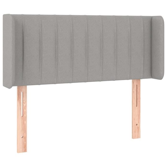 VidaXL Headboard with Ears Light Grey 83x16x78-88 Cm Fabric3118980