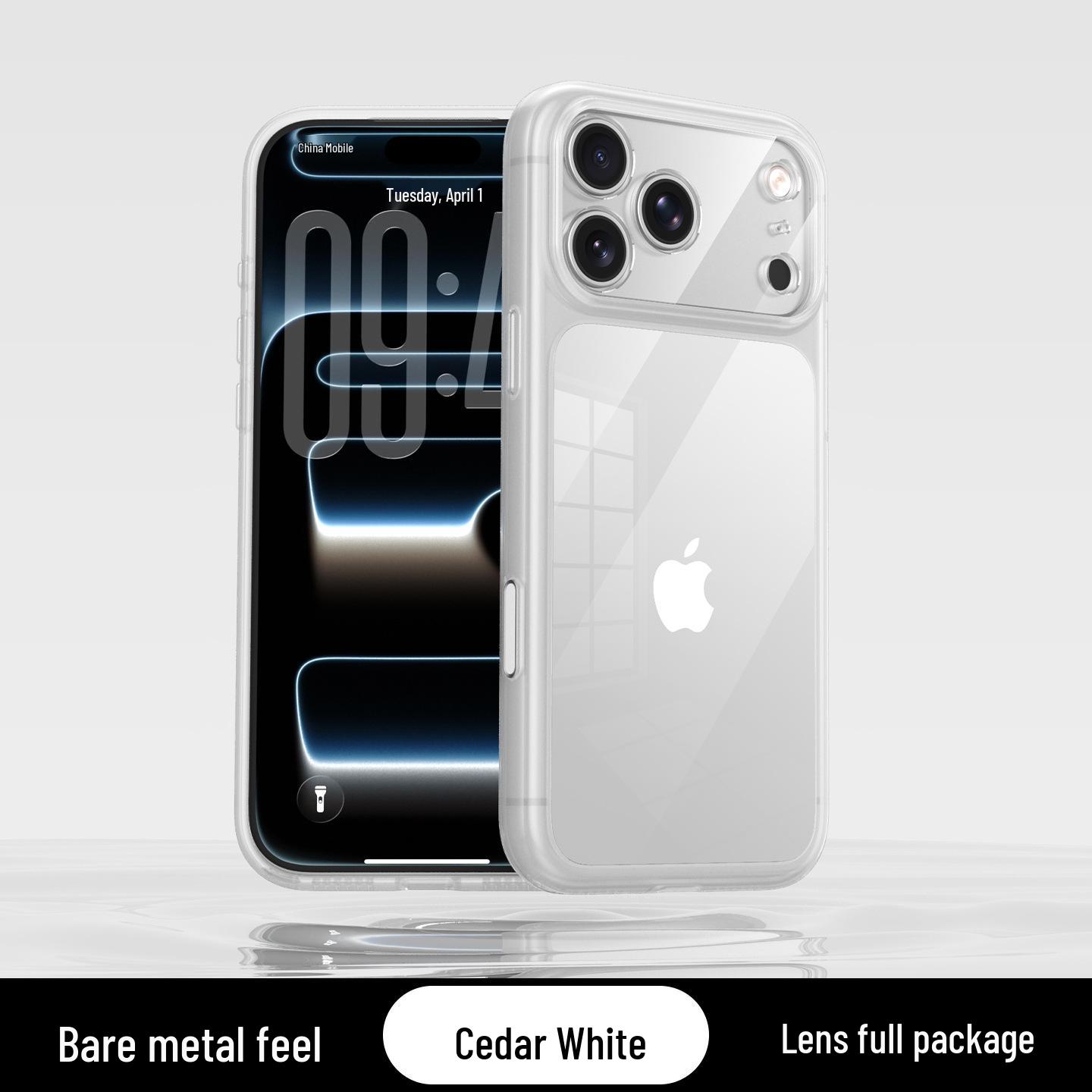 

iPhone 17 Pro Max Transparent Candy Edge Case with Fine Hole Design and Magnetic Button Protection iPhone 15 Pro Max