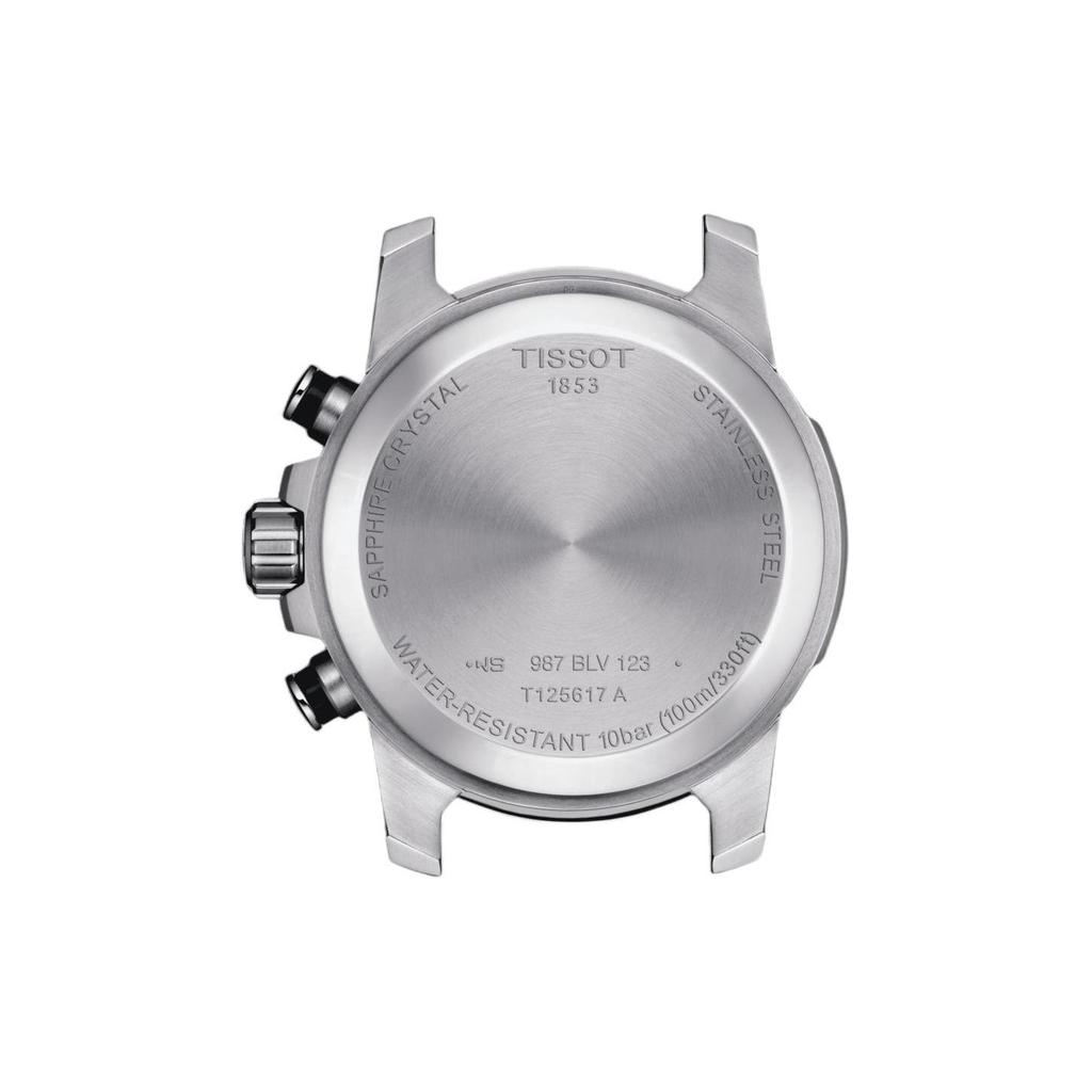 TISSOT Daring Collection Quartz Movement Men's Watches Watch 45.5mm Blue Dial Stainless Steel Case Leather Strap T125.617.16.041.00