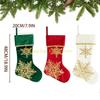 KX4B Christmas Tree Ornament Snowflake Christmas Stockings Gift Bag Christmas Hanging Socks For Fireplaces Door Decoration