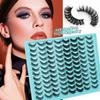 48 Pairs Of Natural Chemical Fiber False Eyelashes Curled Simulation Thick Curled Eyelashes