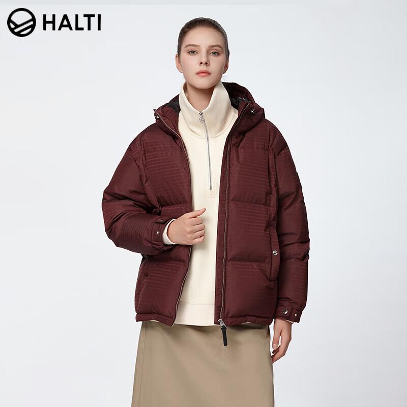 HALTI Women's Goose Down Hooded Puffer Jacket