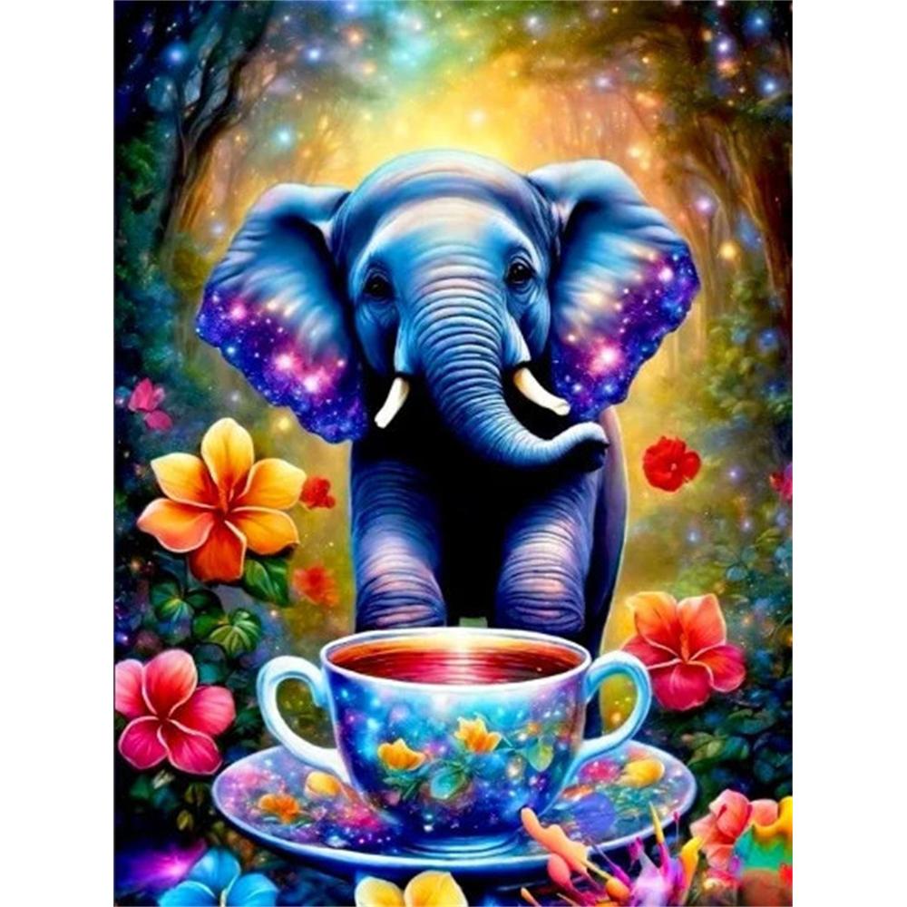 5D DIY Diamond Painting Animal Colorful Lion  Round Drill Embroidery Butterfly Owl Home Decor Cross Stitch Kits