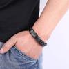 Luxury Men Bracelet Leather Stainless Steel Bangles Charm Accessories Fashion Men's Jewelry Boyfriend Gift