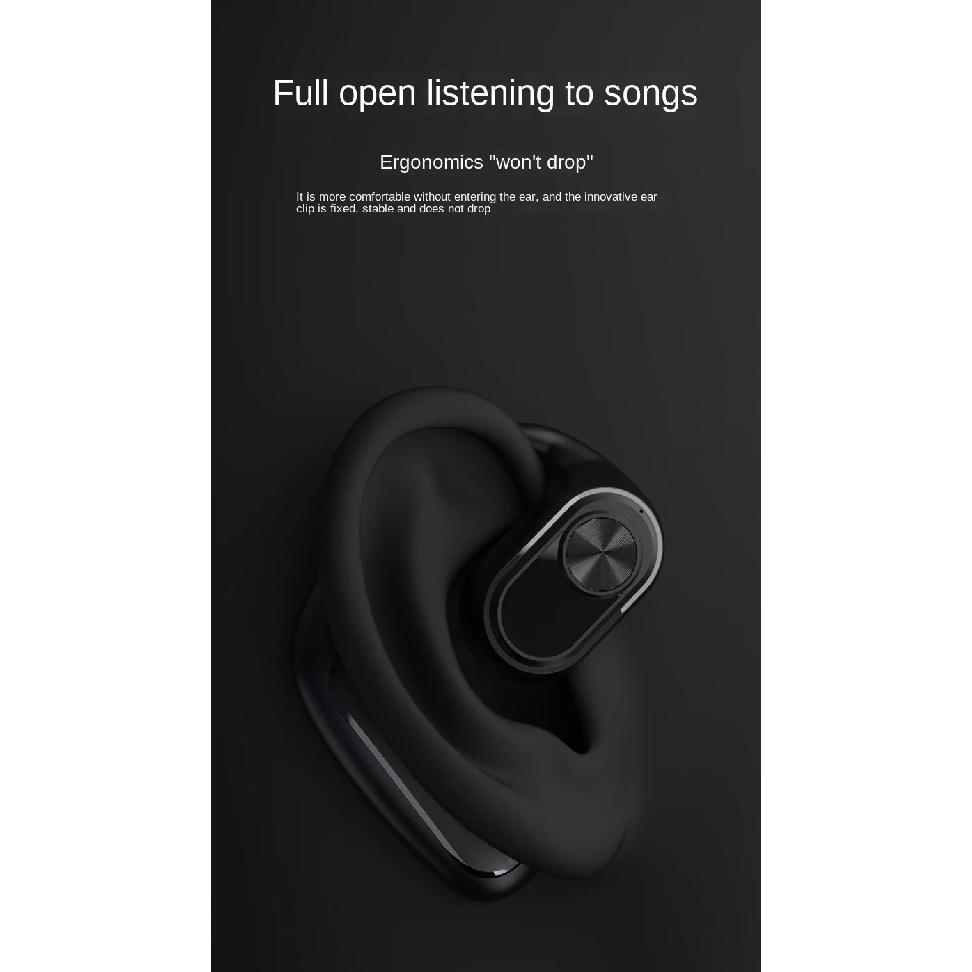 Single Ear Open Ear TWS Wireless Headphones with Long Battery Life Bluetooth 5.3 Gaming Headset
