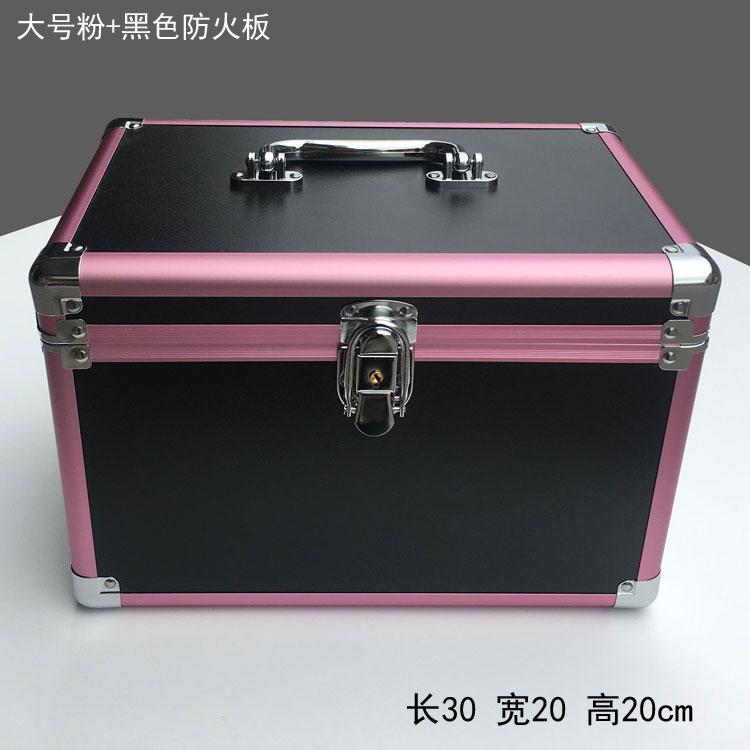 Large steel-reinforced cosmetic case with aluminum alloy frame,double-layer portable toolbox for foot bath tools