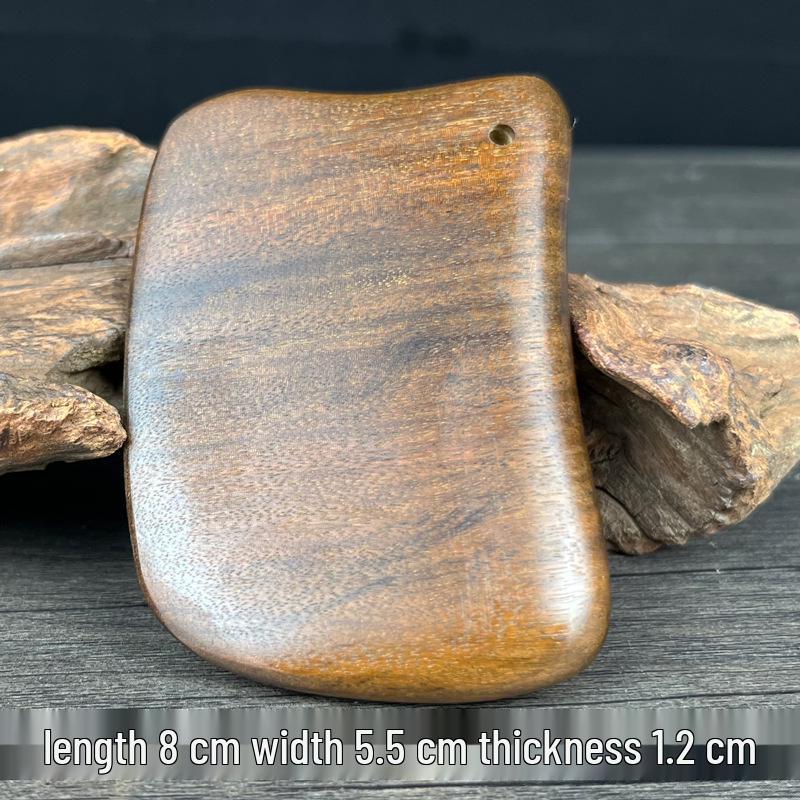 Green Sandalwood Gua Sha Board for Neck, Back, Eye Bags & Face Massage - Ideal Gift for Men and Women